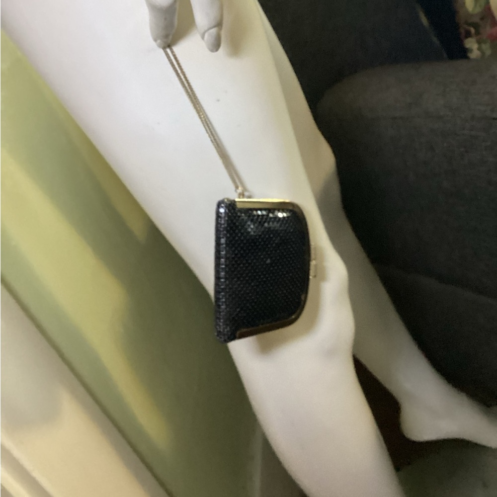 Vintage Black mesh coin bag